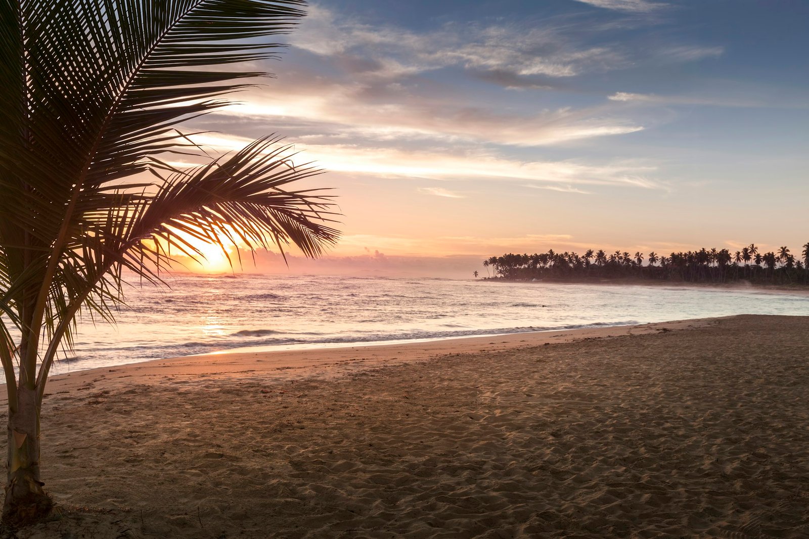 Tropical Beach Sunrise in Punta Cana Dominican Republic