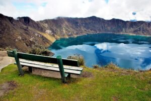 View of Quilotoa lake