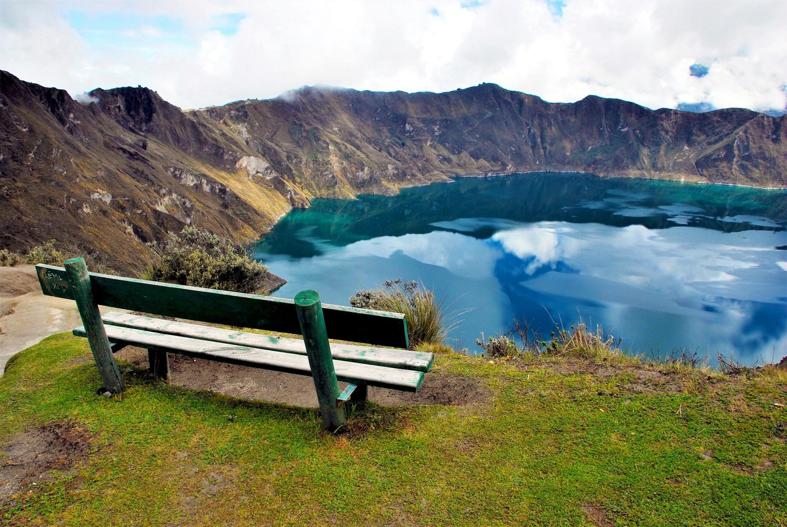 View of Quilotoa lake